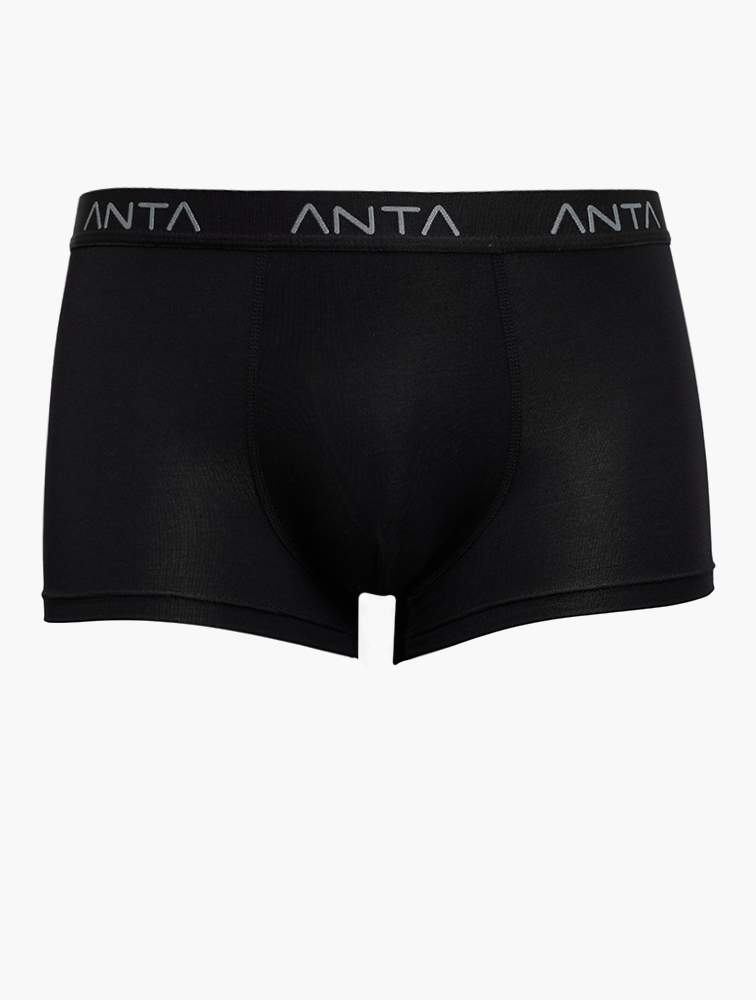MyRunway | Shop Anta Black Logo Print Boxer Briefs for Men from